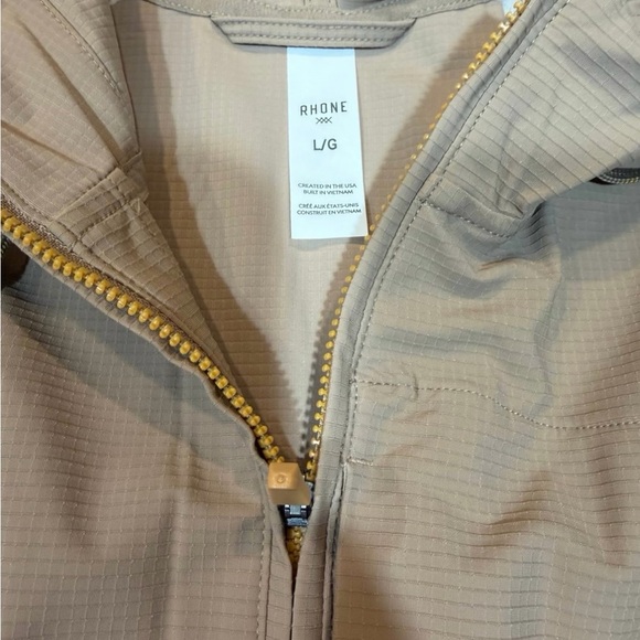 Rhone Invictus Ripstop Anorak Hoodie, Taupe Brown, Size Large - Picture 4 of 7